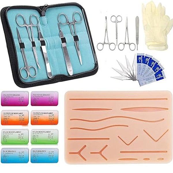 FELTHOUSE Suture practice kit suturing practice kit suture pad suturing kit Ultimate Suture Practice Kit - Suturing Practice Set with Suture Pad - Ideal for Medical Students & Training Professionals